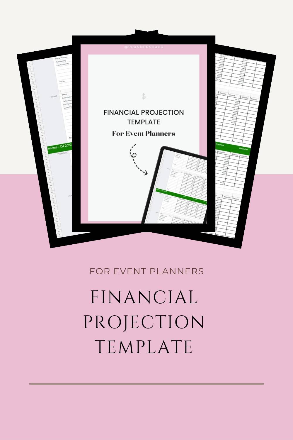 Financial Projection Template for Event Planners cover