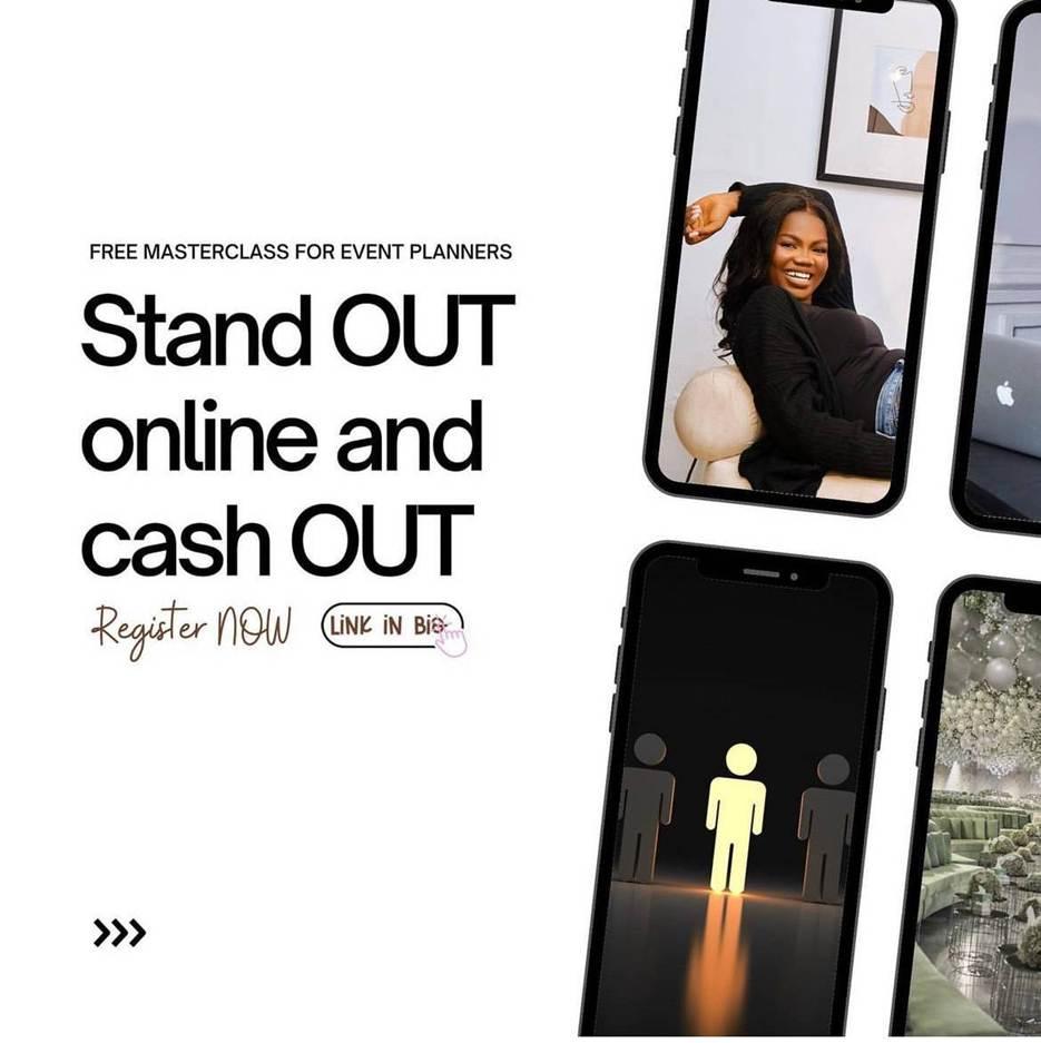 Stand OUT online and cash OUT free masterclass promo