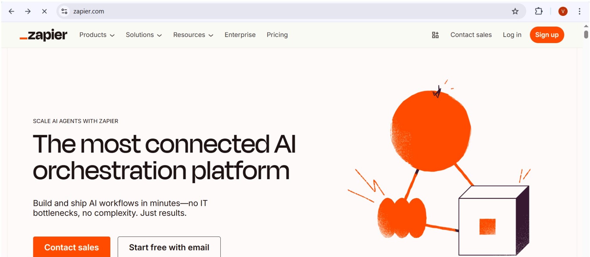 Zapier homepage